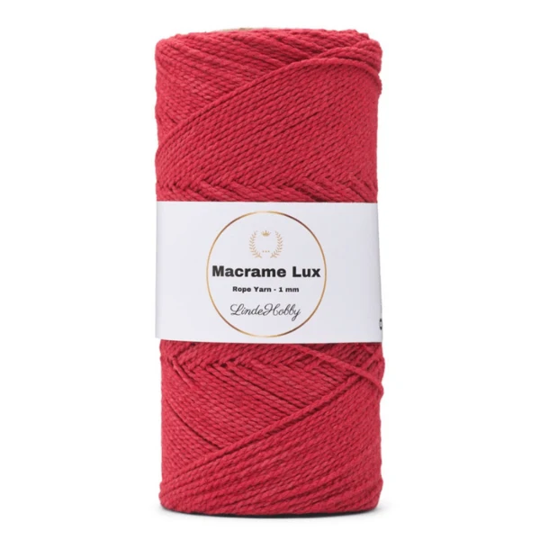 LindeHobby Macrame Lux, Knyttegarn, 1 mm